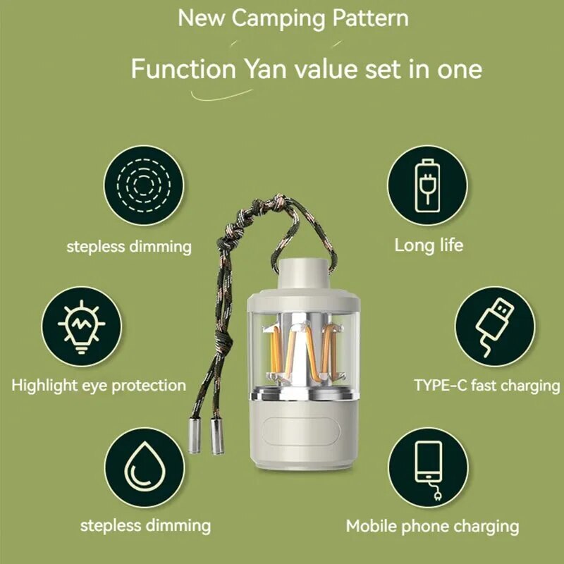 Multifunctional-Camping-Light-USB-Rechargeable-12H-Endurance-Endless-Dimming-Home-Outdoor-Camping-Fishing-Portable-Flashlight-4