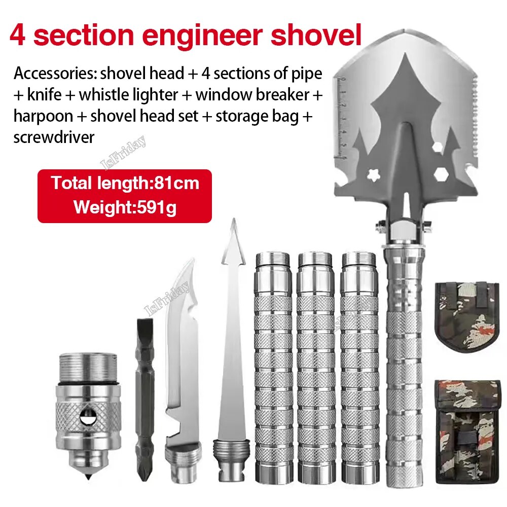 Multifunctional-Military-Shovel-Outdoor-Camping-4-Section-Pipe-Folding-Shovel-and-Knife-For-Fishing-Garden-Outdoor