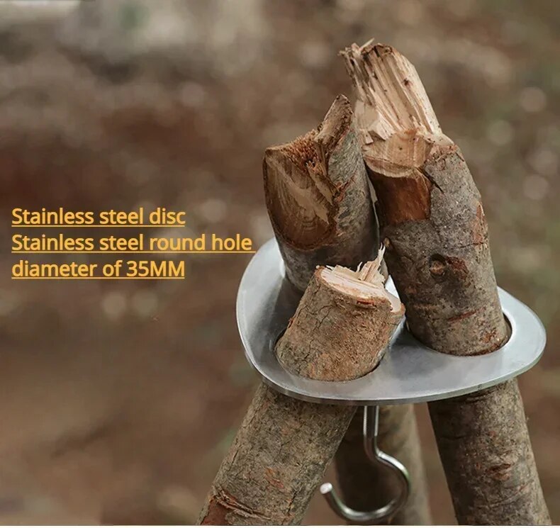 New-Outdoor-BBQ-Detachable-Tripod-Shelf-Adjustable-Camping-Fire-Grill-Hanging-Pot-Set-Camping-Tool-Portable-1