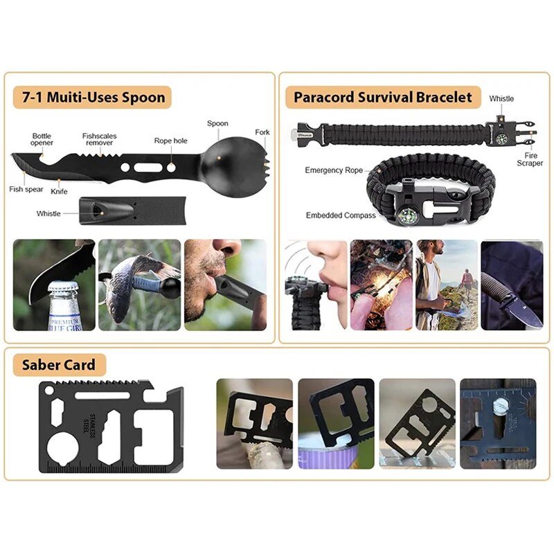 Outdoor-Survival-Kit-First-Aid-Gear-Emergency-IFAK-Military-Full-Set-Self-Defense-Multifunction-Tool-Tactical-4