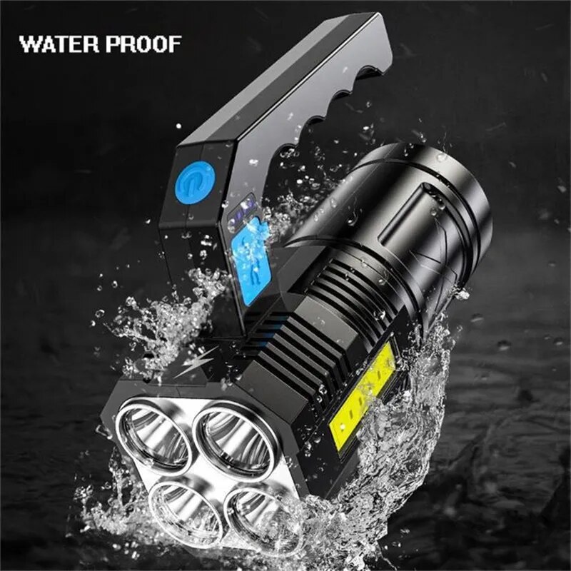 Portable-LED-Flashlight-USB-Rechargeable-Waterproof-4-7-Core-Handheld-Lantern-COB-Led-Flashlights-for-Outdoor
