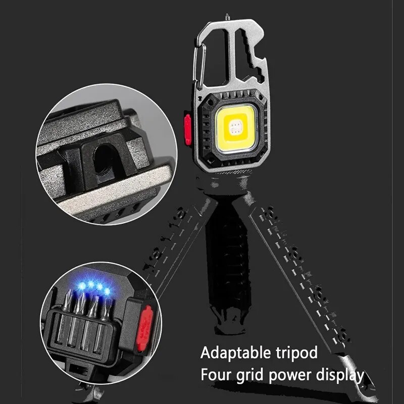 Portable-LED-Keychain-Lights-COB-Flashlight-Rechargeable-Work-Light-Outdoor-Camping-Light-whit-Wrench-Screwdriver-Safety-4
